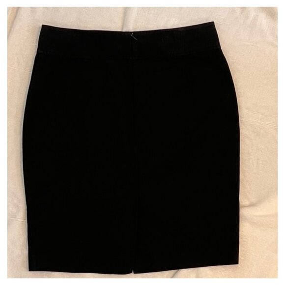 Old Navy Black High Rise Stretch Cotton Pencil Skirt [14] Classic Career Wear - Picture 2 of 9